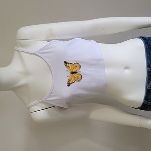 Butterfly Crop Tank